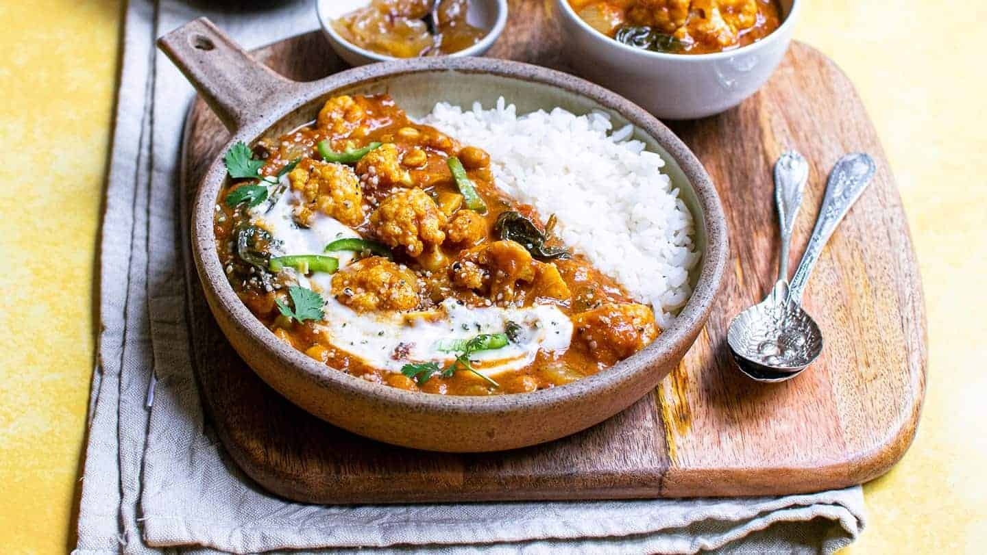 Vegan Cauliflower Curry with Madras Sauce Vegan Punks