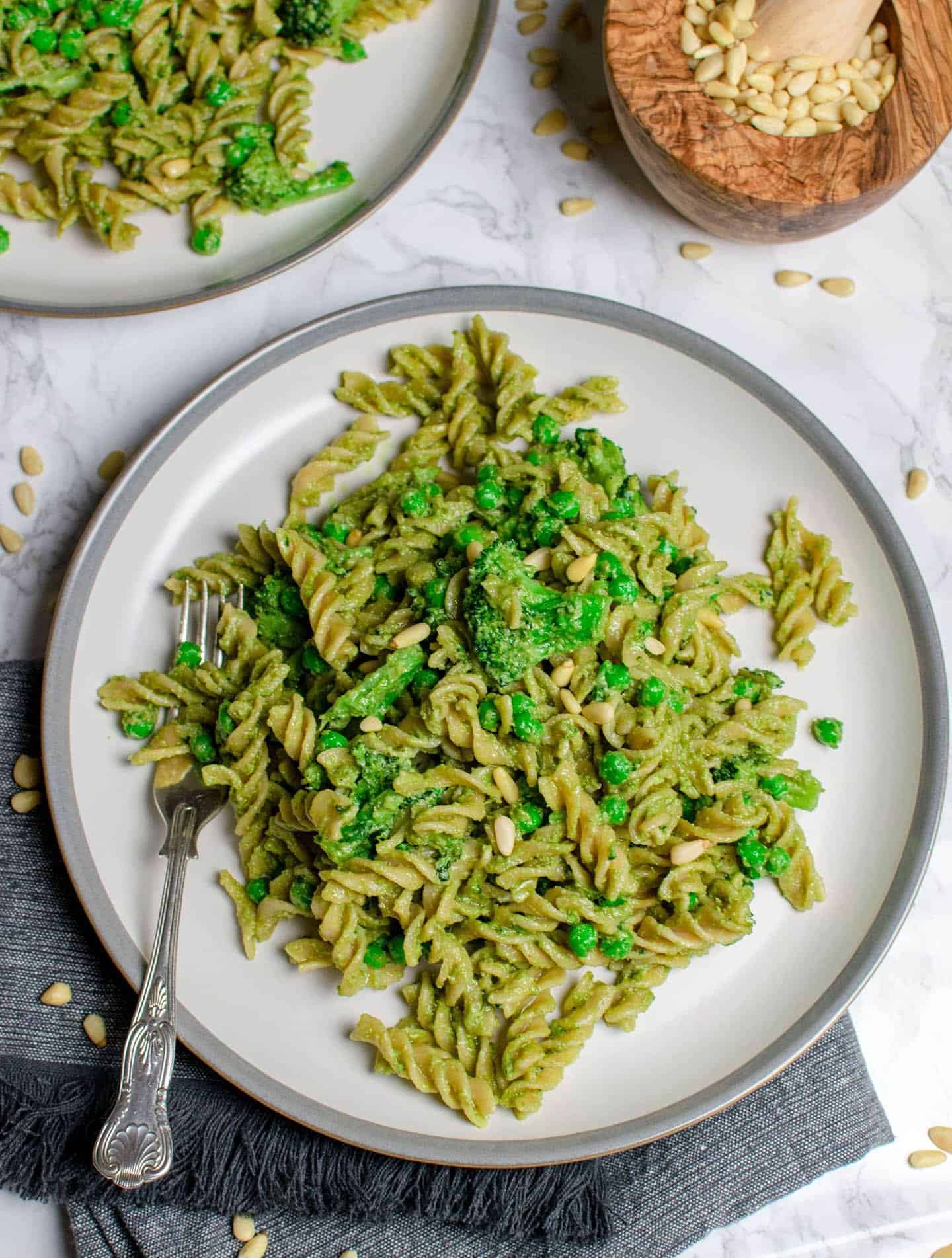 The Best Vegan Pesto Pasta - Vegan Punks