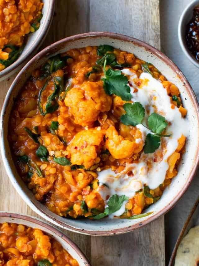 Roasted Aubergine and Cauliflower Curry (Easy) Vegan Punks