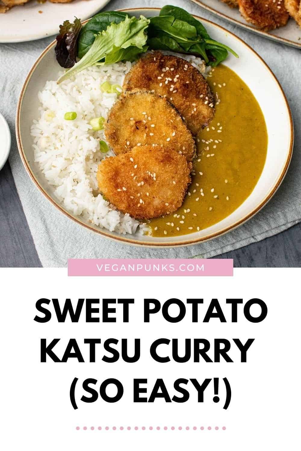 Easy Aubergine and Sweet Potato Katsu Curry (Wagamama Copycat) Vegan
