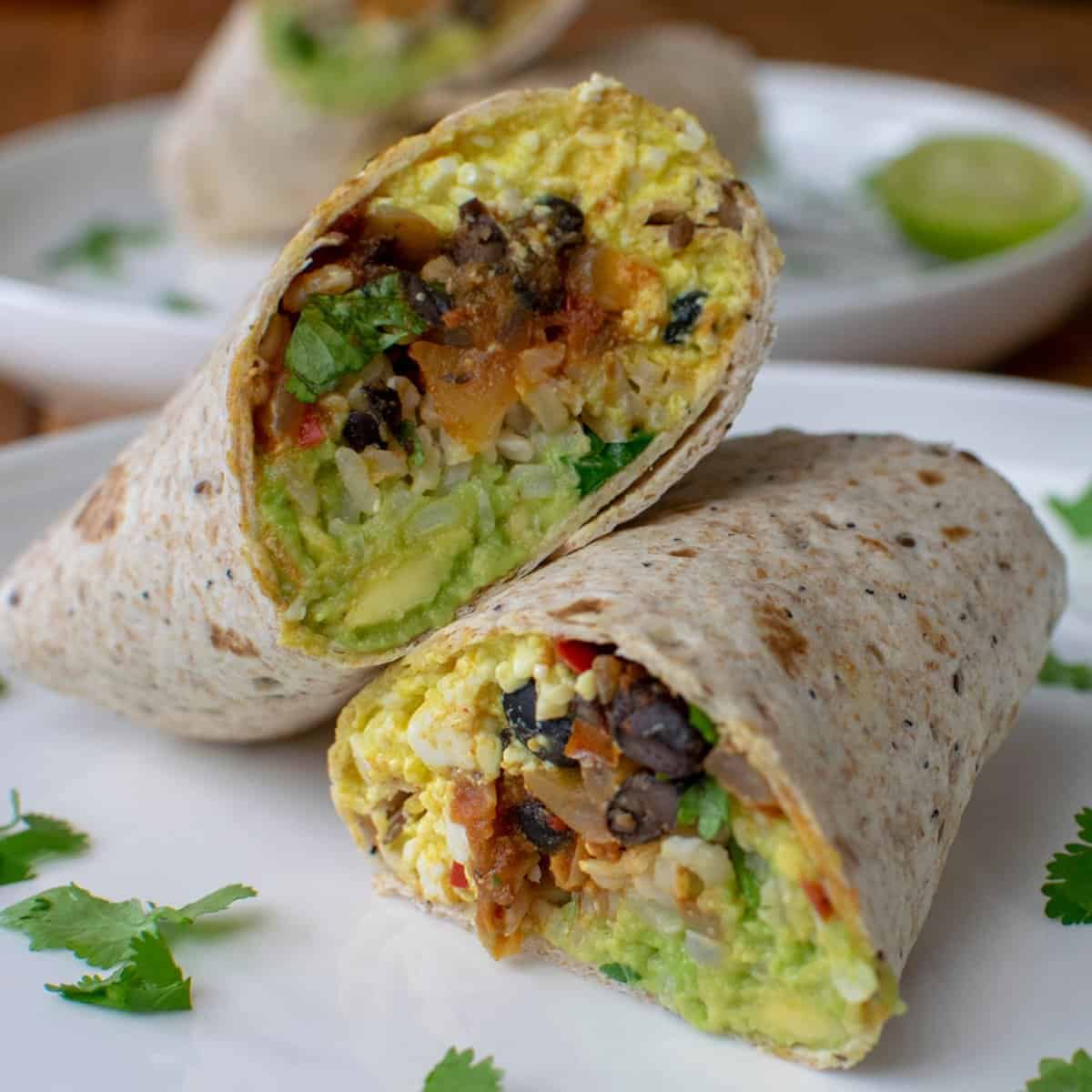 Vegan Breakfast Burrito - the perfect weekend breakfast - Vegan Punks