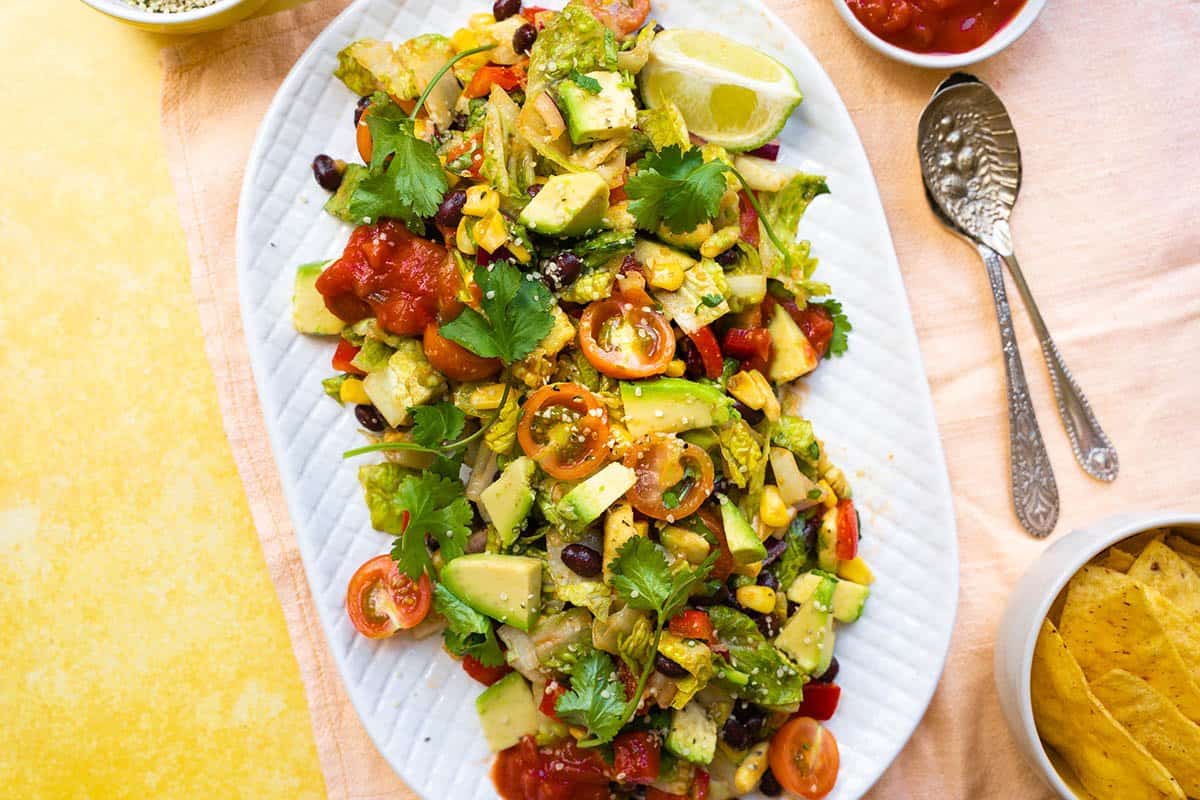 Vegan Mexican Salad Bowl with Avocado Vegan Punks