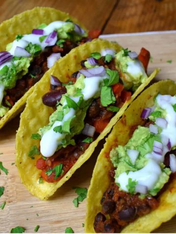 spicy vegan tacos