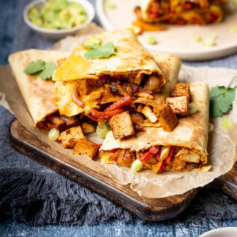 Tofu Quesadilla with Mushrooms (Easy + Vegan) - Vegan Punks