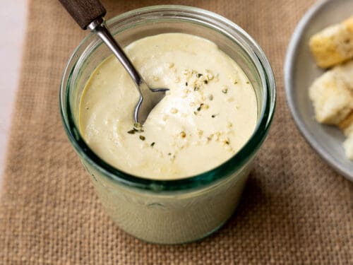 cashew cream caesar dressing Vegan Caesar Dressing With Cashews & Capers