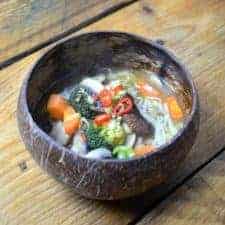 vegan miso noodle soup