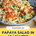 Pinterest image for Papaya Salad