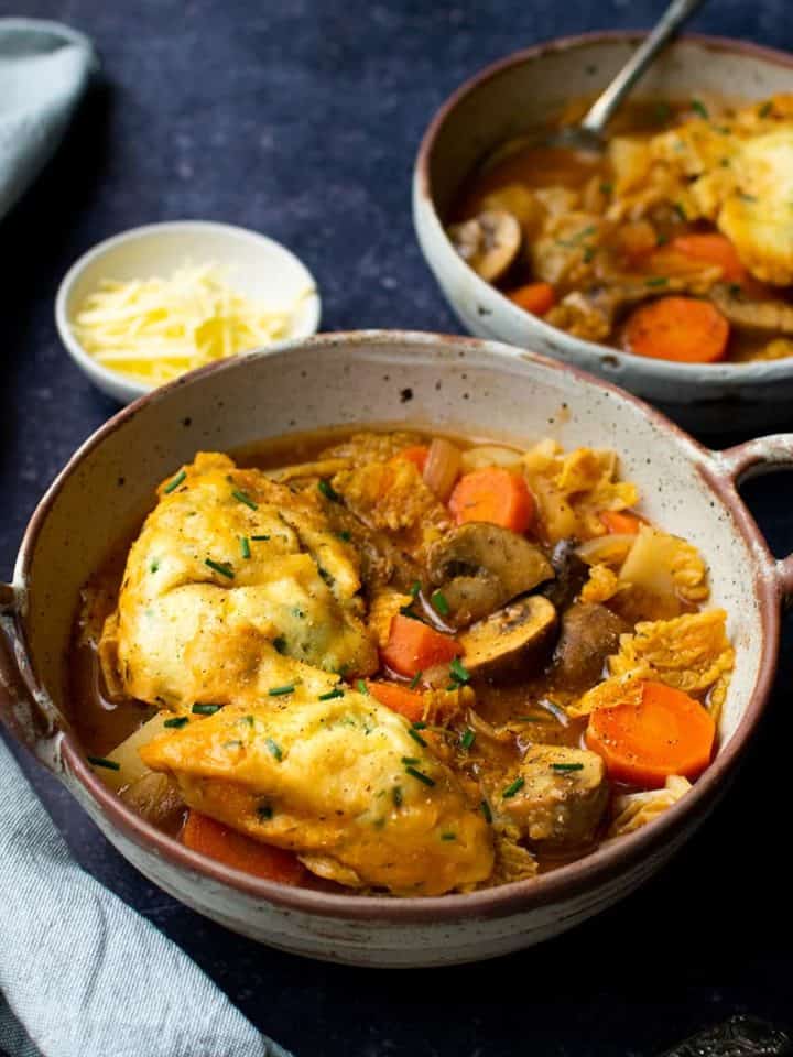 Herby, British Vegan Dumplings with Suet Vegan Punks