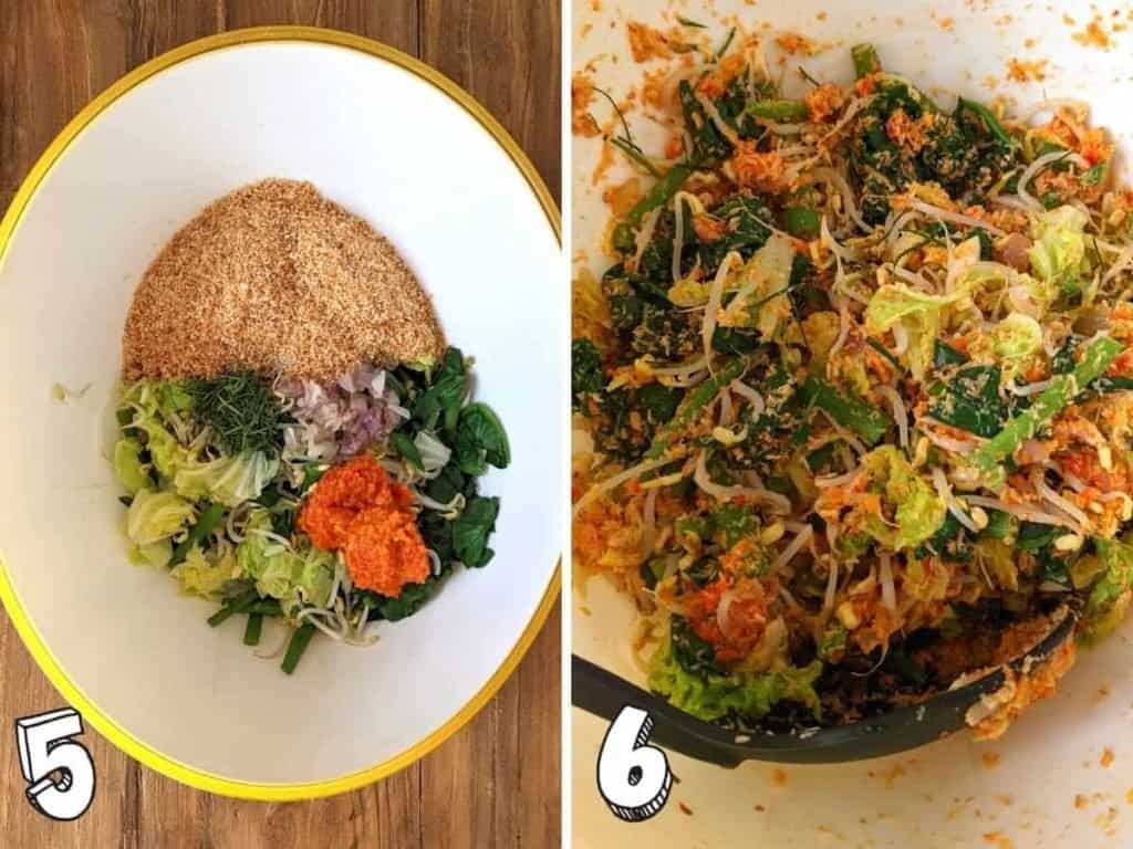 Urab Sayur (Balinese Vegetable Salad) - Vegan Punks