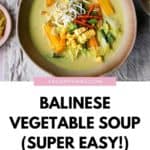 Pinterest image with sayur lodeh at the bottom and a title above