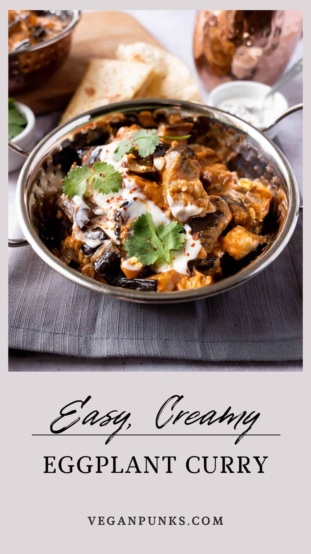 Easy Roasted Aubergine Curry Vegan Punks