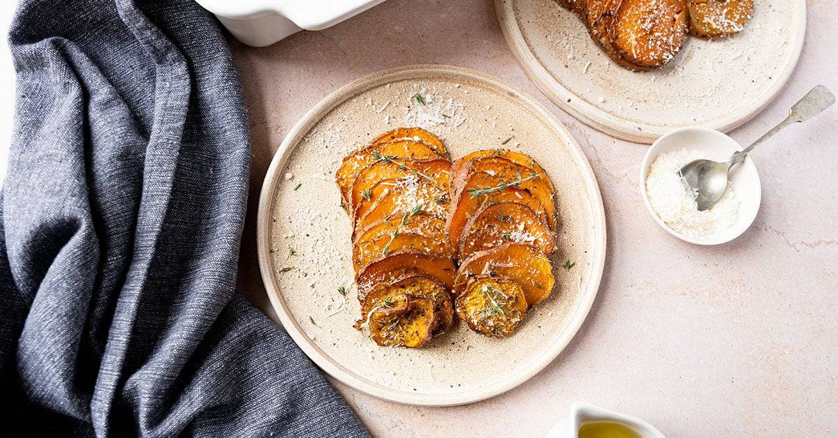 Easy Oven Baked Sweet Potato Slices - Vegan Punks