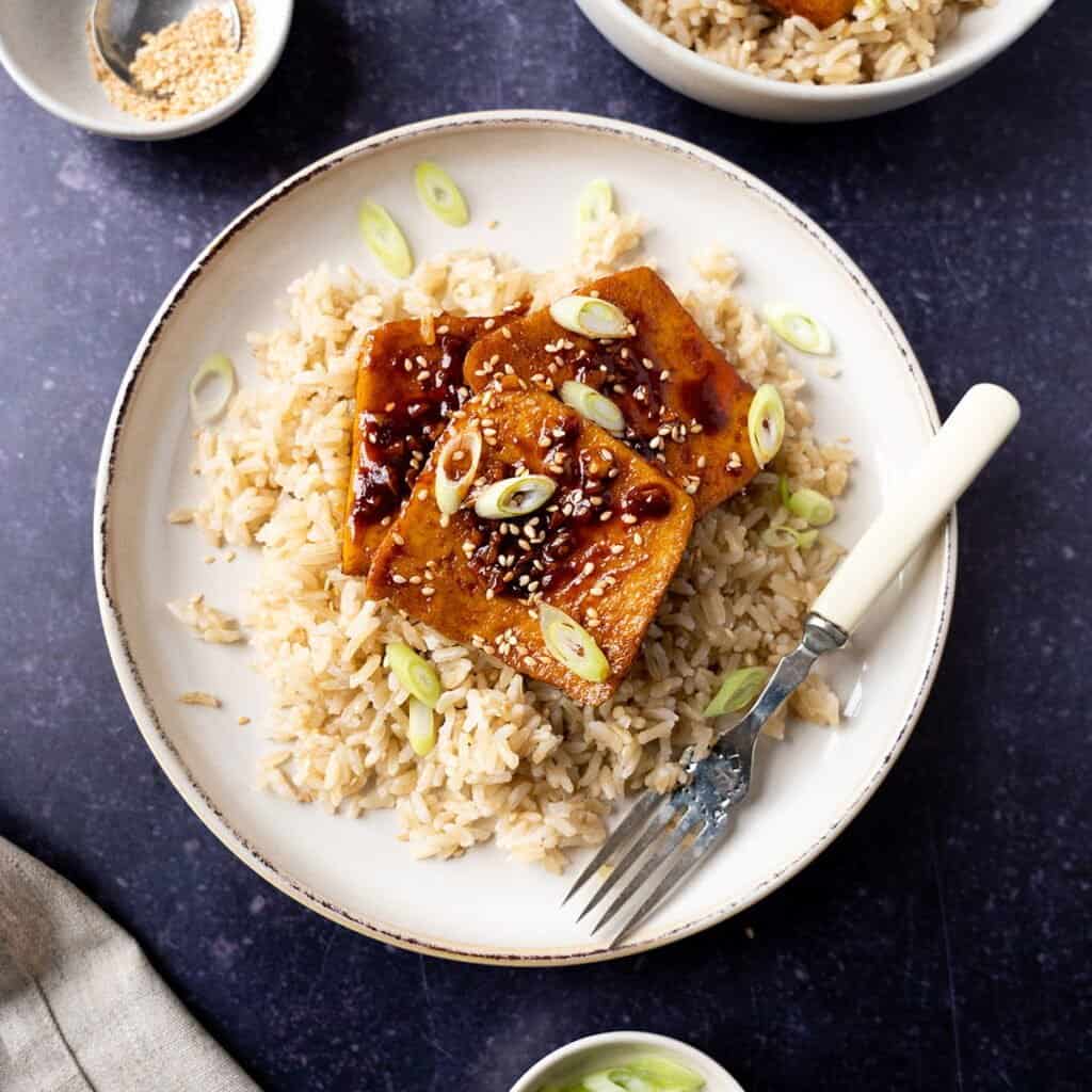 Braised Gochujang Tofu (Spicy Korean Tofu) Vegan Punks