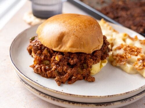 Easy Vegan Sloppy Joes made with the Meatiest Tofu - Vegan Punks
