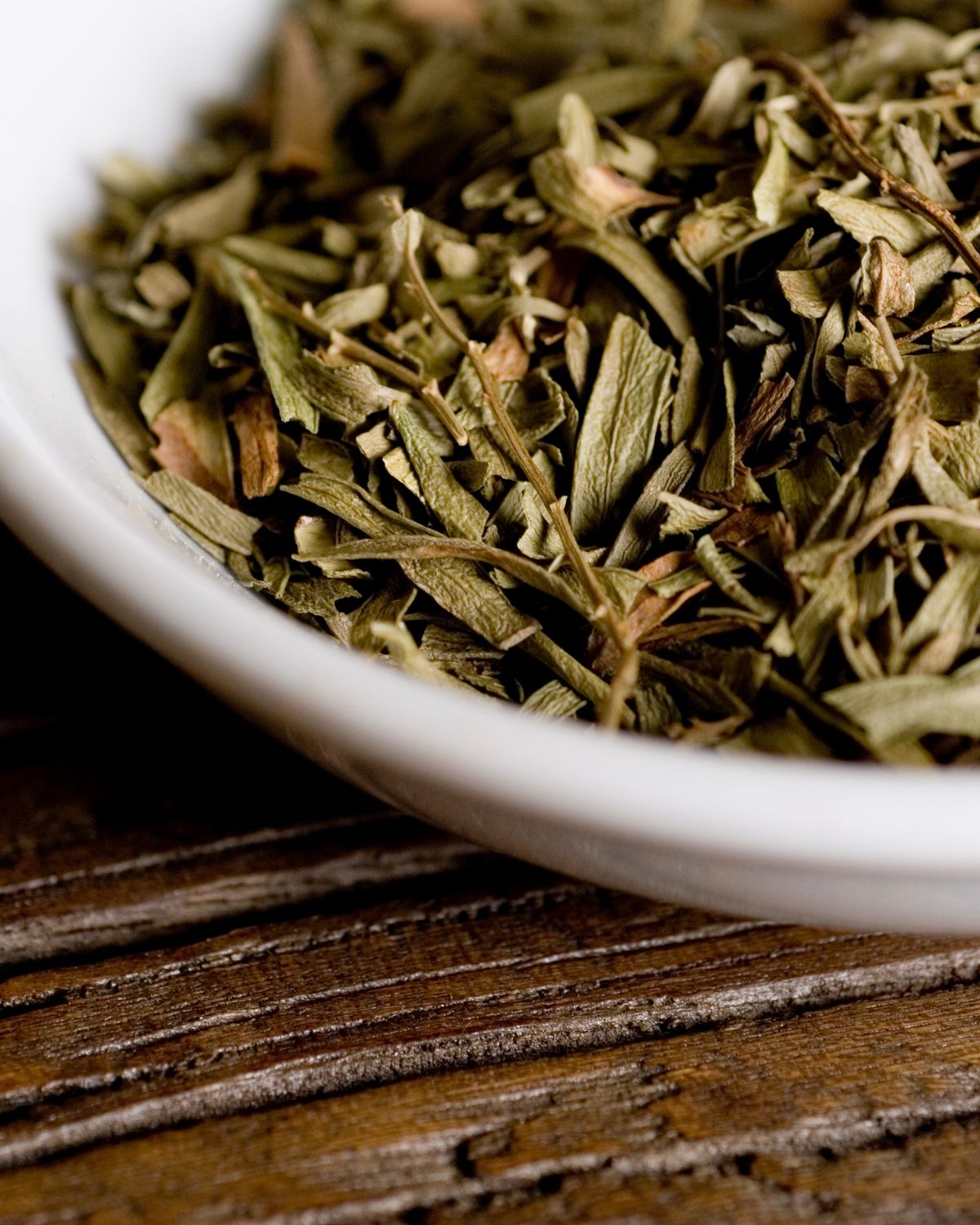 Herbs de provence in a bowl.